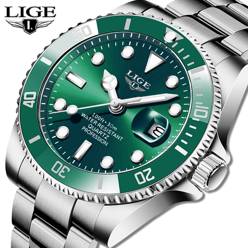 Luxury Watch Investment - LIGE Top Brand Luxury Fashion Diver
