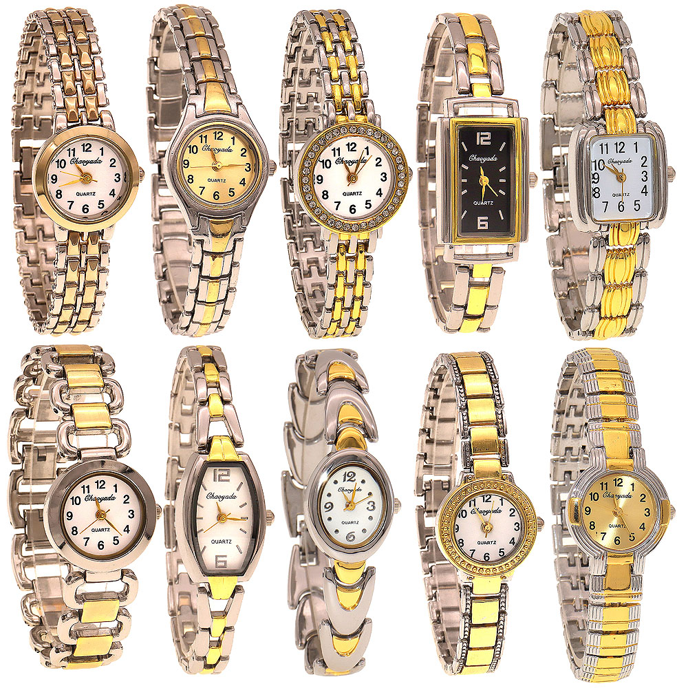 Luxury Watch Strap - 10pcs/Lot, Mixed Bulk Elegant Women's Watches