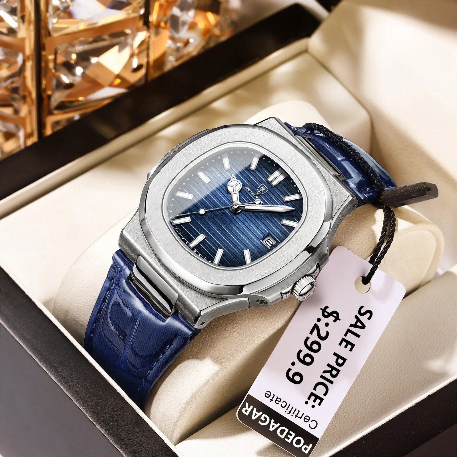 Luxury Watch Audemars Piguet - POEDAGAR Top Luxury Square Man Watch