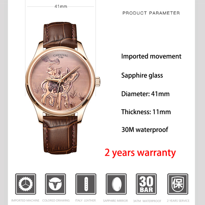 CARNIVAL Brand Fashion Zodiac  - Zodiac Luxury Watch recension och pris