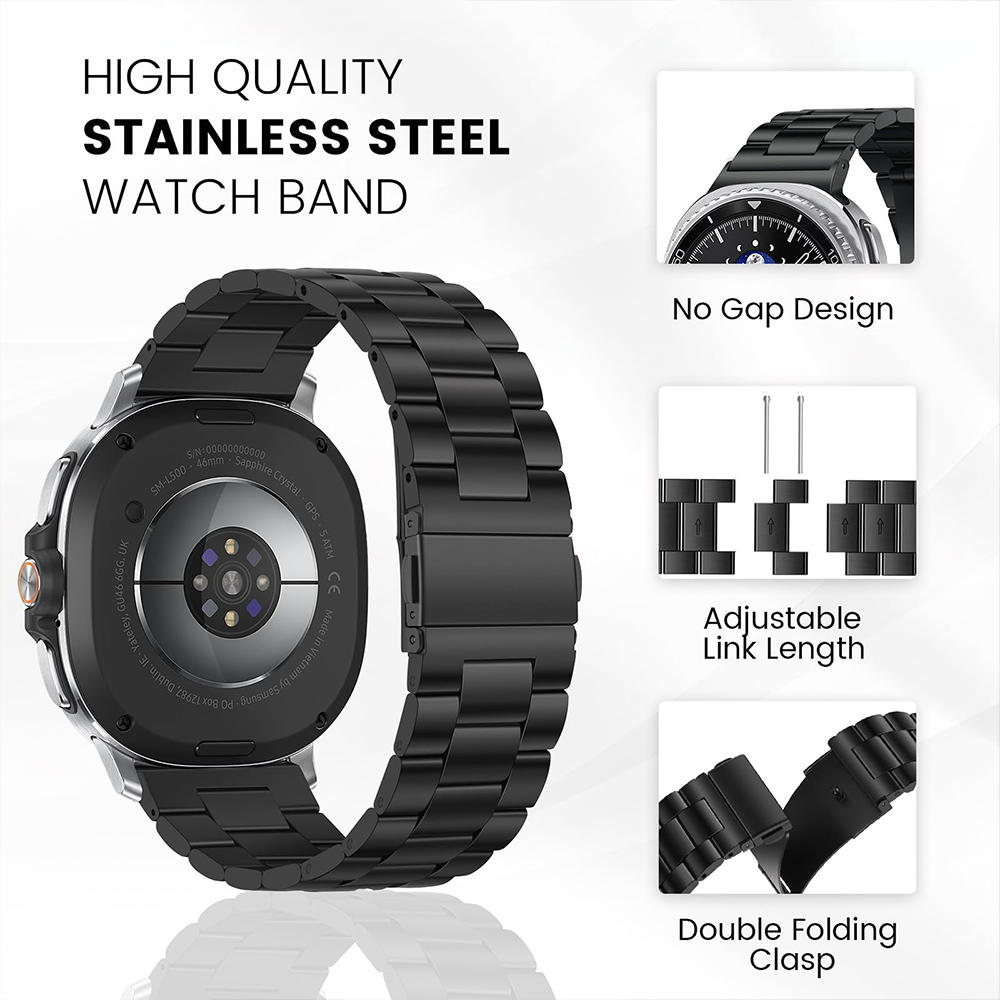 Stainless Steel Band for Samsu - Luxury Watch Galaxy recension och pris