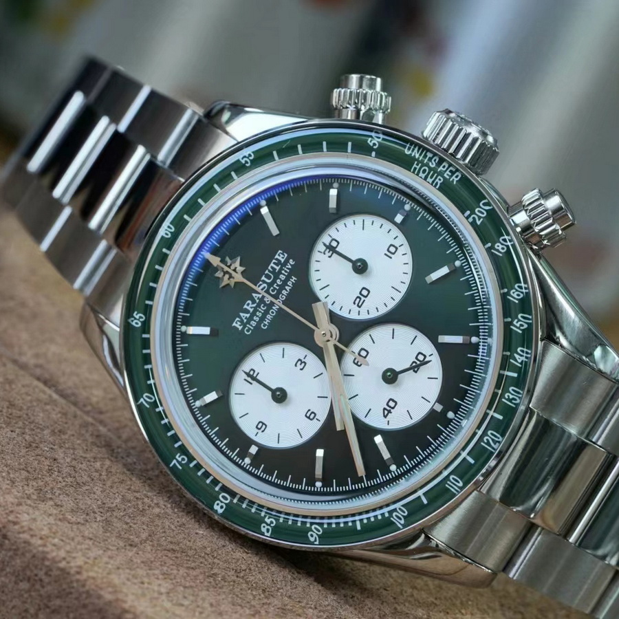 FARASUTE Men Automatic Watch C - Chronograph Flyback Watch recension och pris