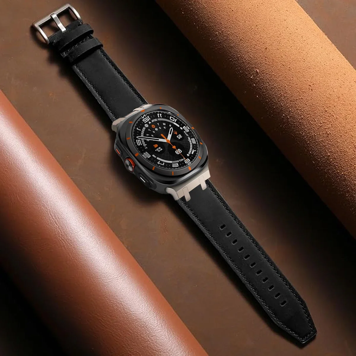 Luxury Leather Band For Samsun - Luxury Watch Galaxy recension och pris