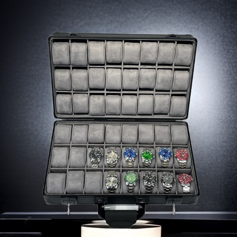 Aluminum Green Watch Box Mens  - Luxury Watch Class recension och pris