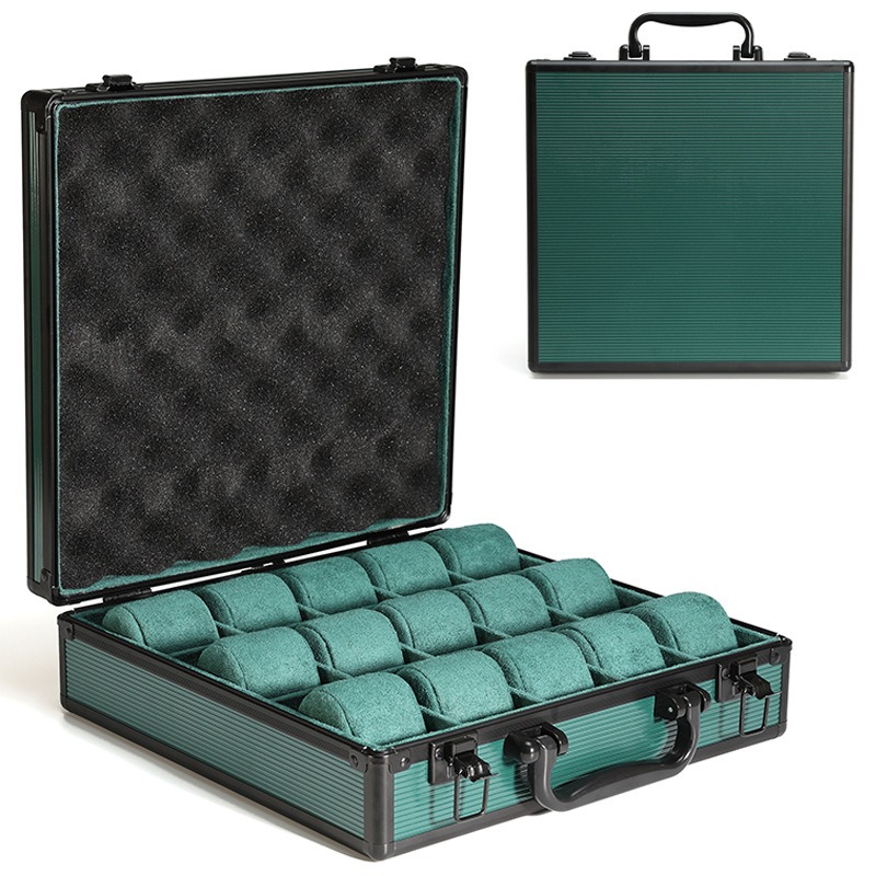 Aluminum Green Watch Box Mens  - Luxury Watch Class recension och pris