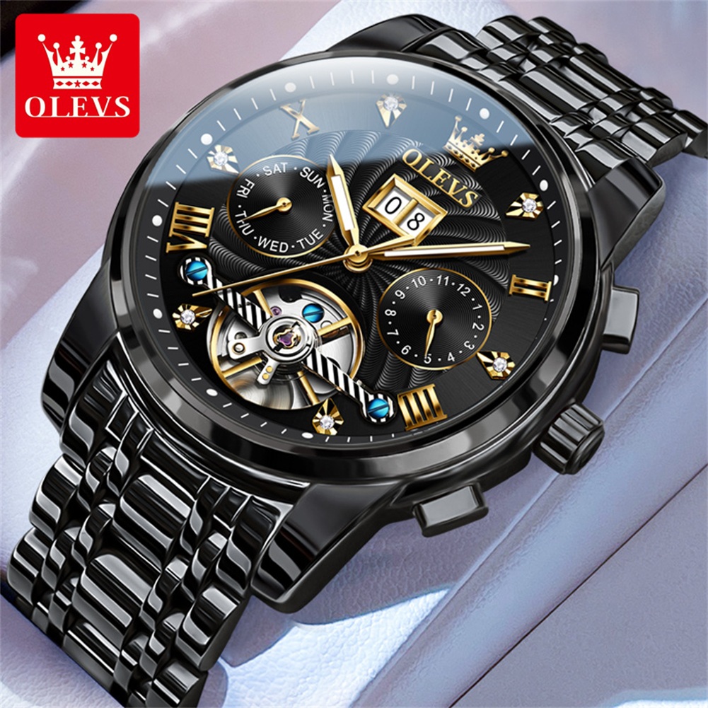 OLEVS Classic Men's Watches To - Chronograph Flyback Watch recension och pris