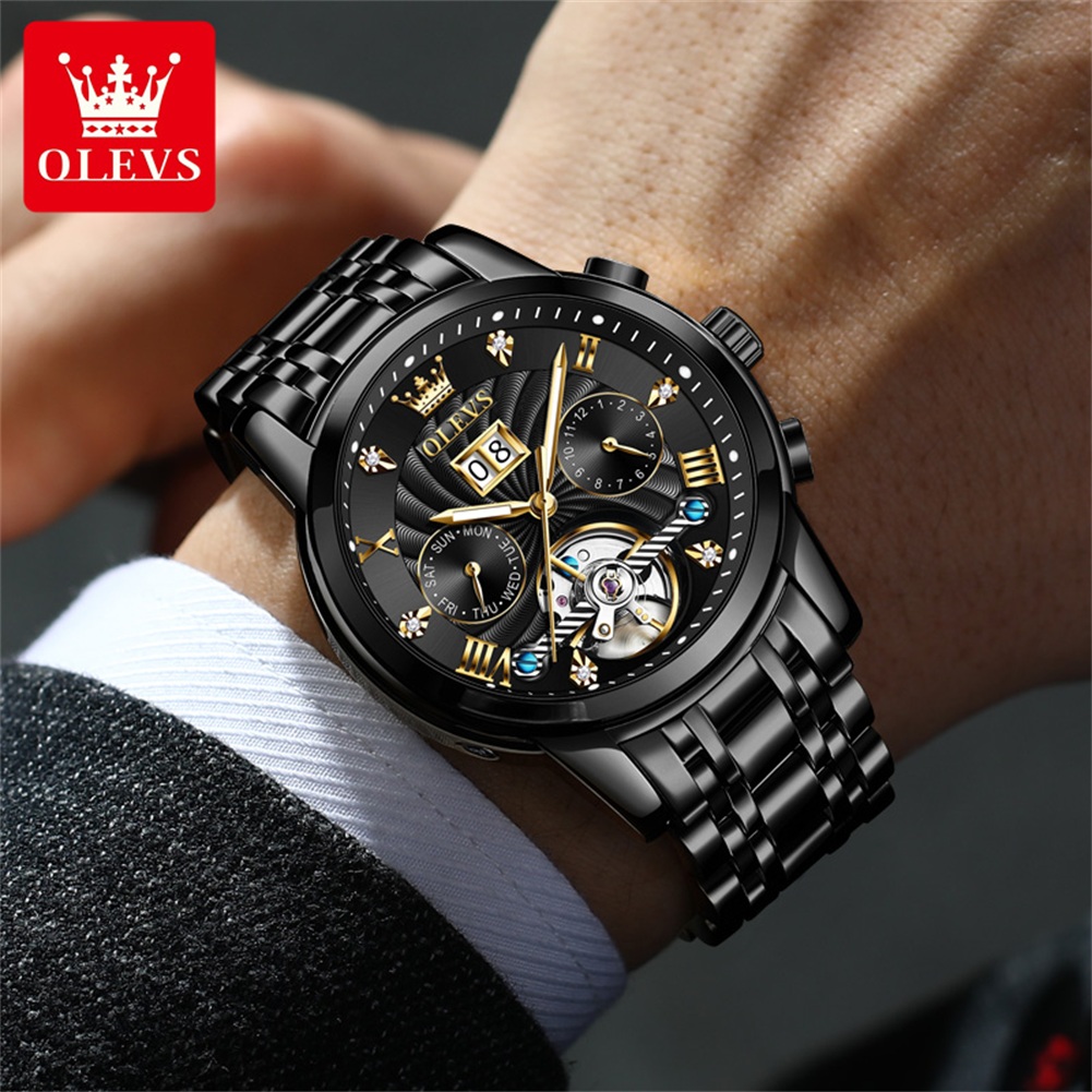 OLEVS Classic Men's Watches To - Chronograph Flyback Watch recension och pris