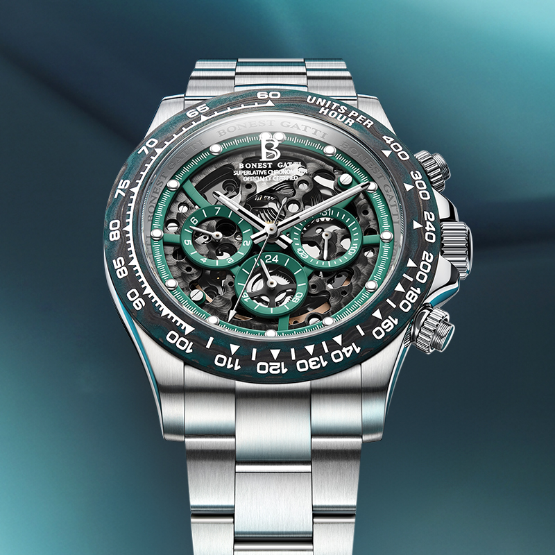 BONEST GATTI Men Watch Automat - Chronograph Flyback Watch recension och pris