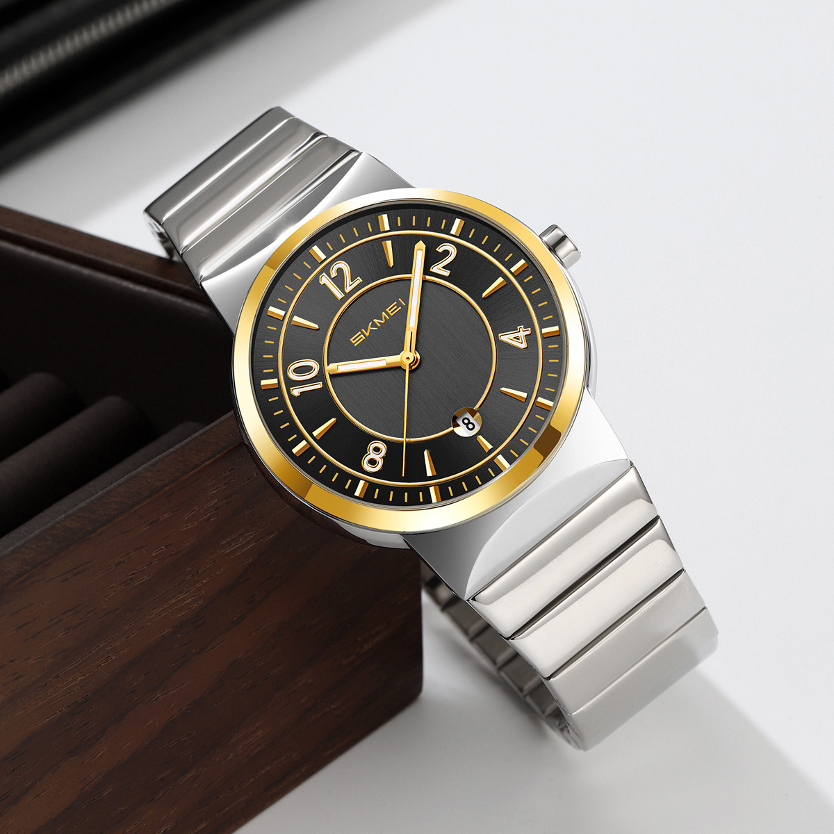 9401 Luxury Mens Steel Band Wa - Luxury Watch Men recension och pris