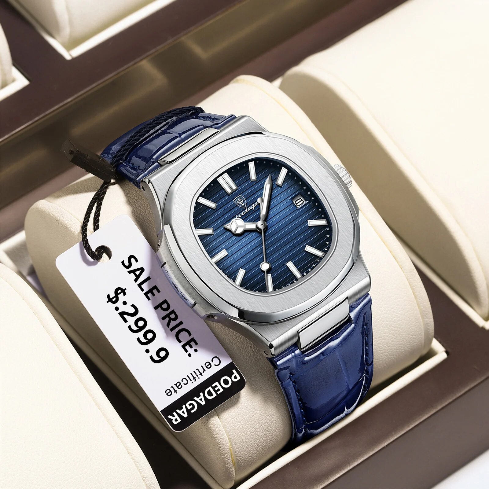 POEDAGAR Top Luxury Square Man - Luxury Watch Audemars Piguet recension och pris