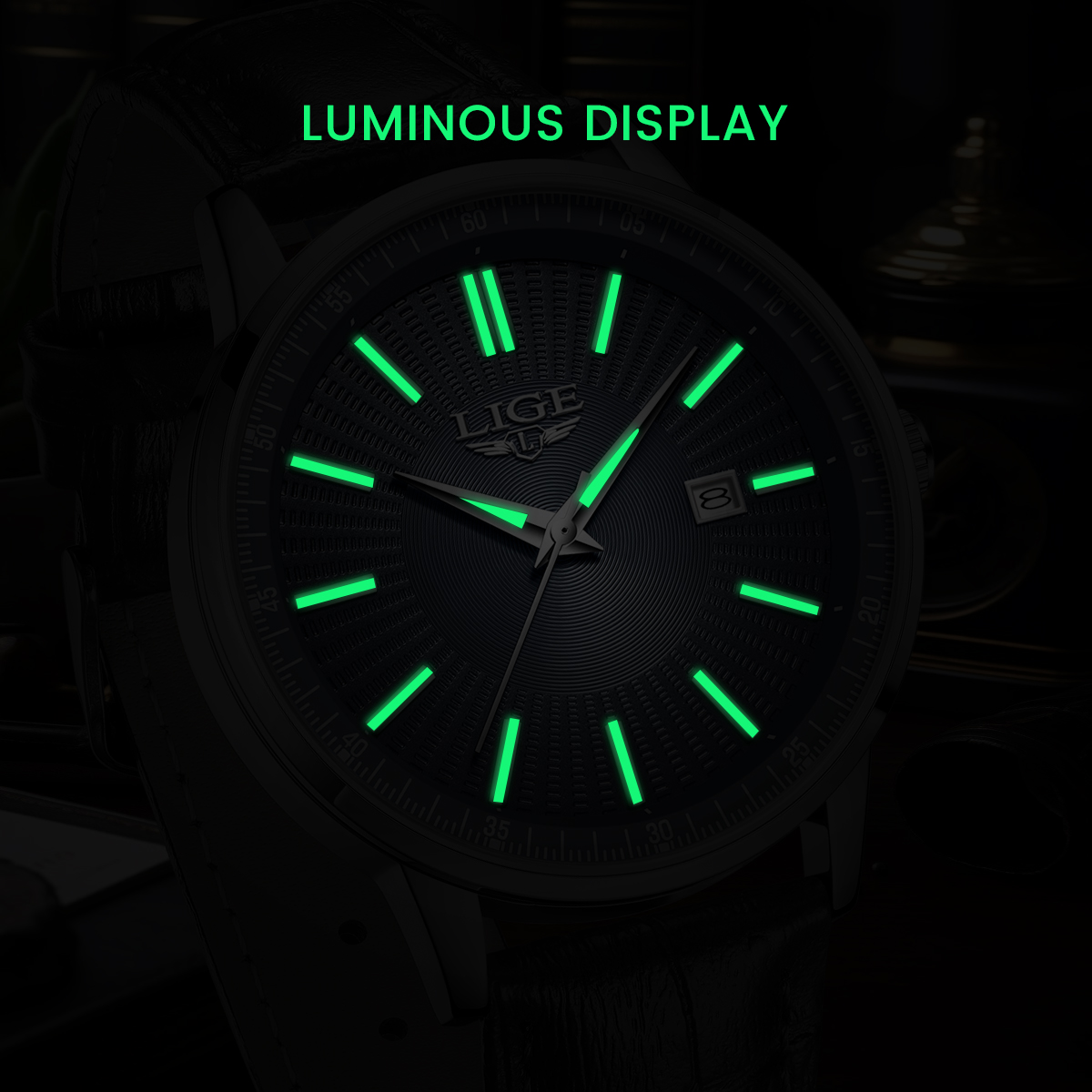 LIGE Top Brand Luxury Men's Wa - Luxury Watch Investment recension och pris