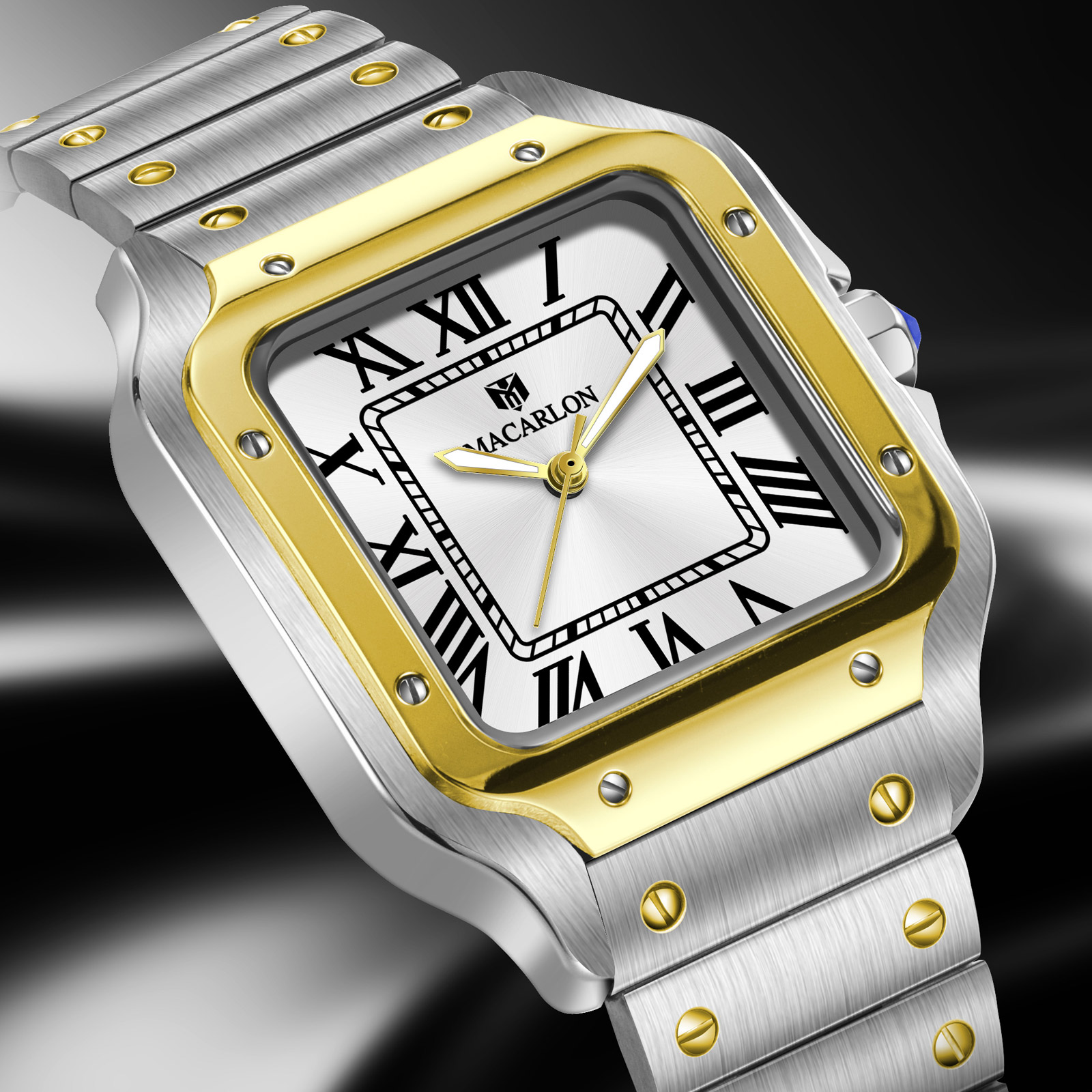 MACARLON Square Men's Automati - Luxury Watch China recension och pris