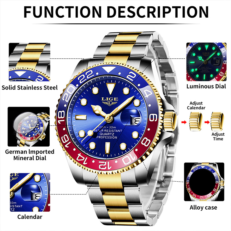 LIGE 2025 brand new men's watc - Luxury Watch Price recension och pris