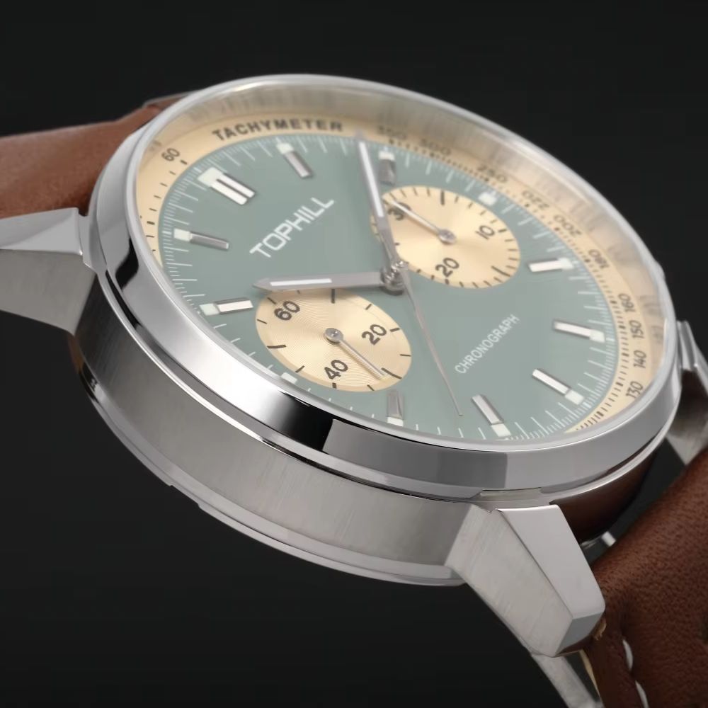 TOPHILL Vintage Racing Chronog - Chronograph Flyback Watch recension och pris