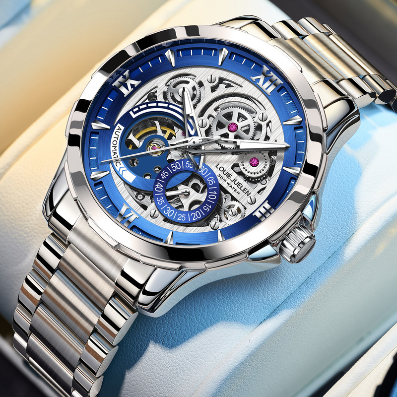 Automatic Mechanical Watch Men - Chronograph Flyback Watch recension och pris