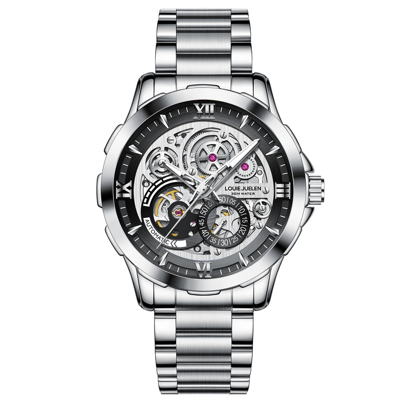 Automatic Mechanical Watch Men - Chronograph Flyback Watch recension och pris